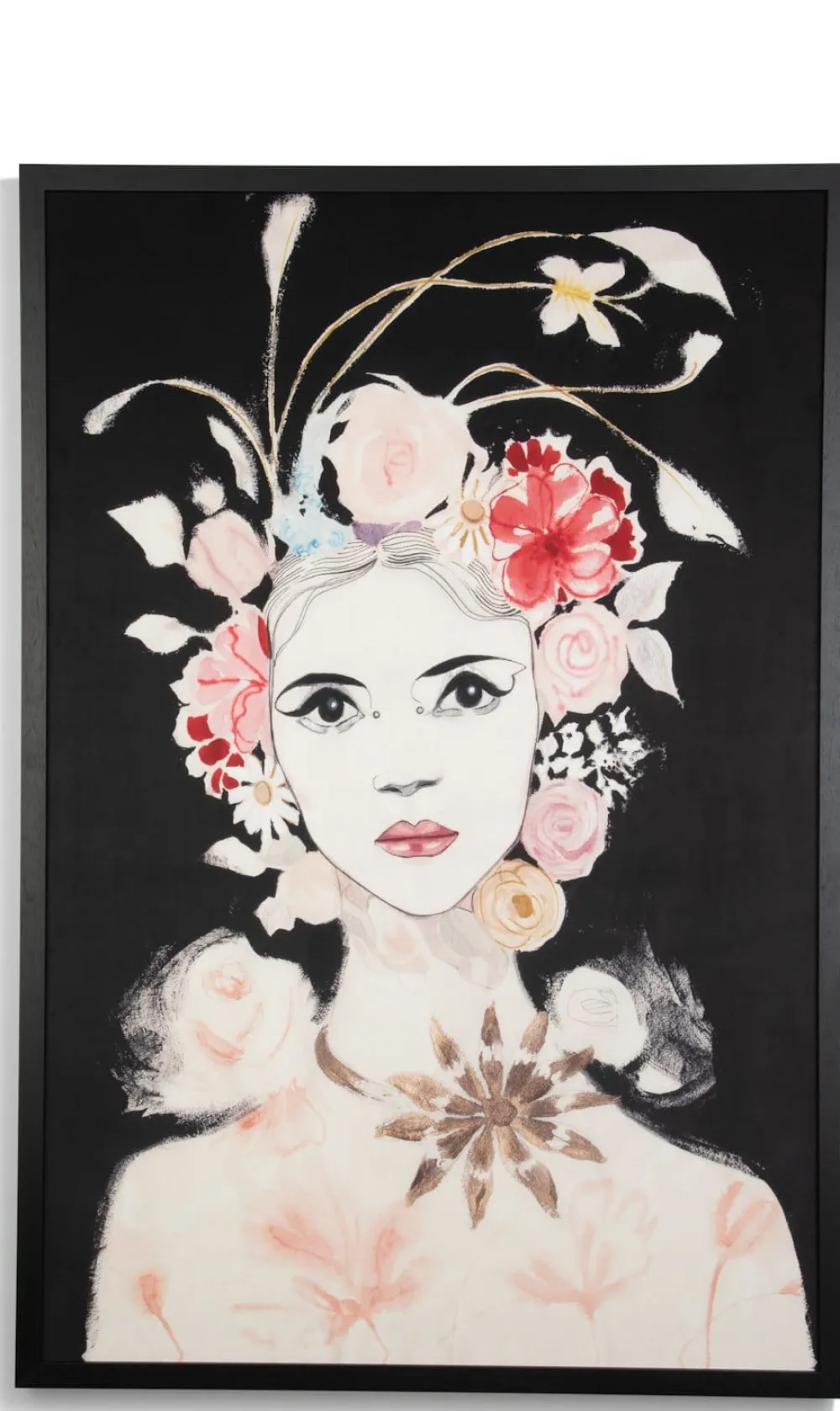 COCOmaison Schilderijen>Dior Flower schilderij 120x180cm - Multikleur