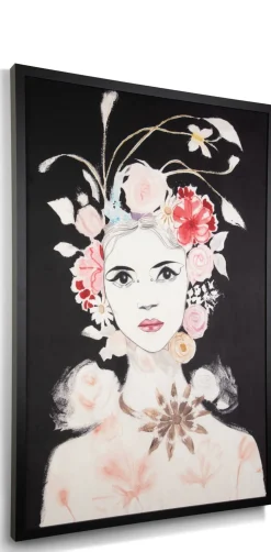 COCOmaison Schilderijen>Dior Flower schilderij 120x180cm - Multikleur