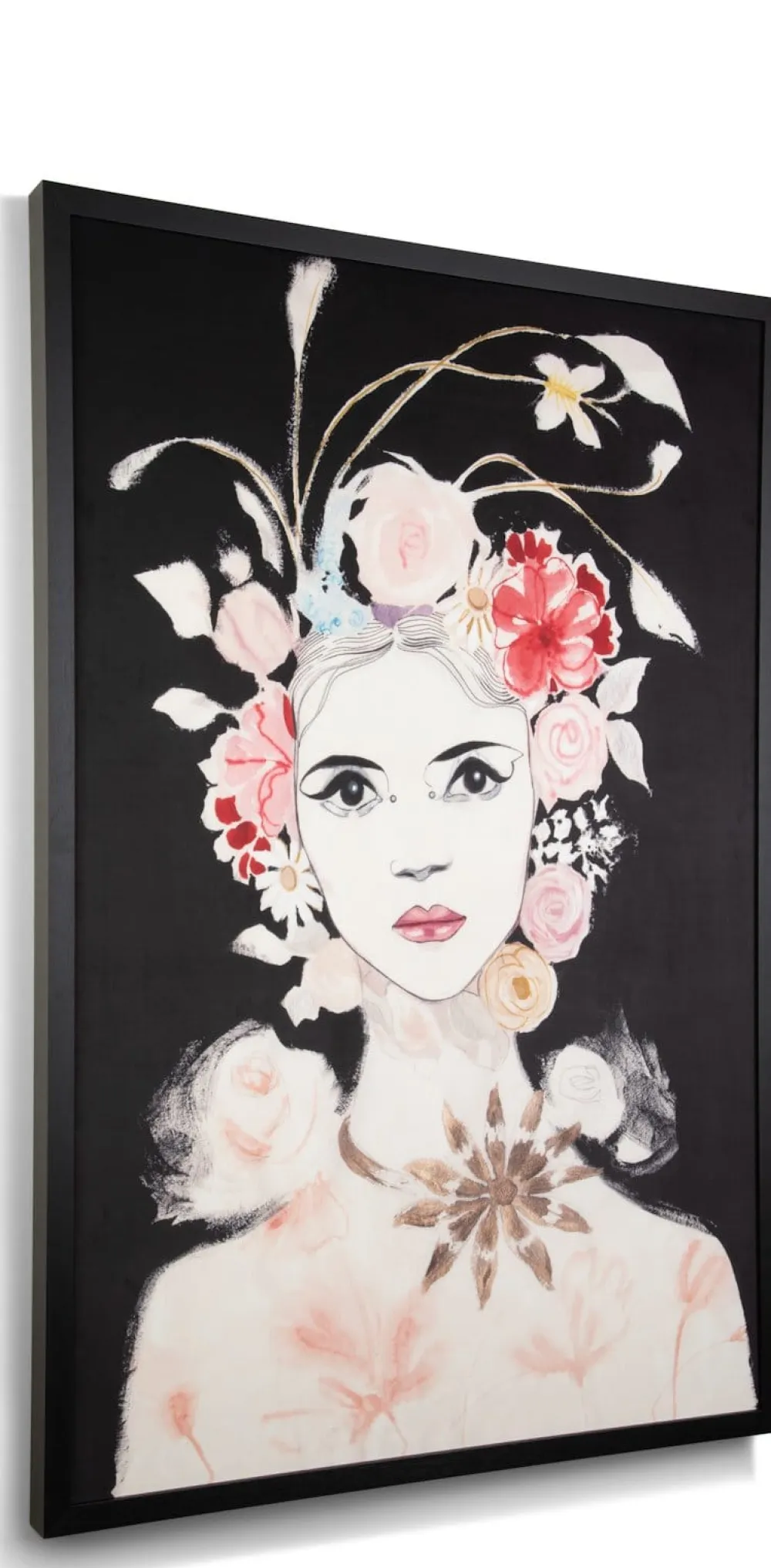 COCOmaison Schilderijen>Dior Flower schilderij 120x180cm - Multikleur