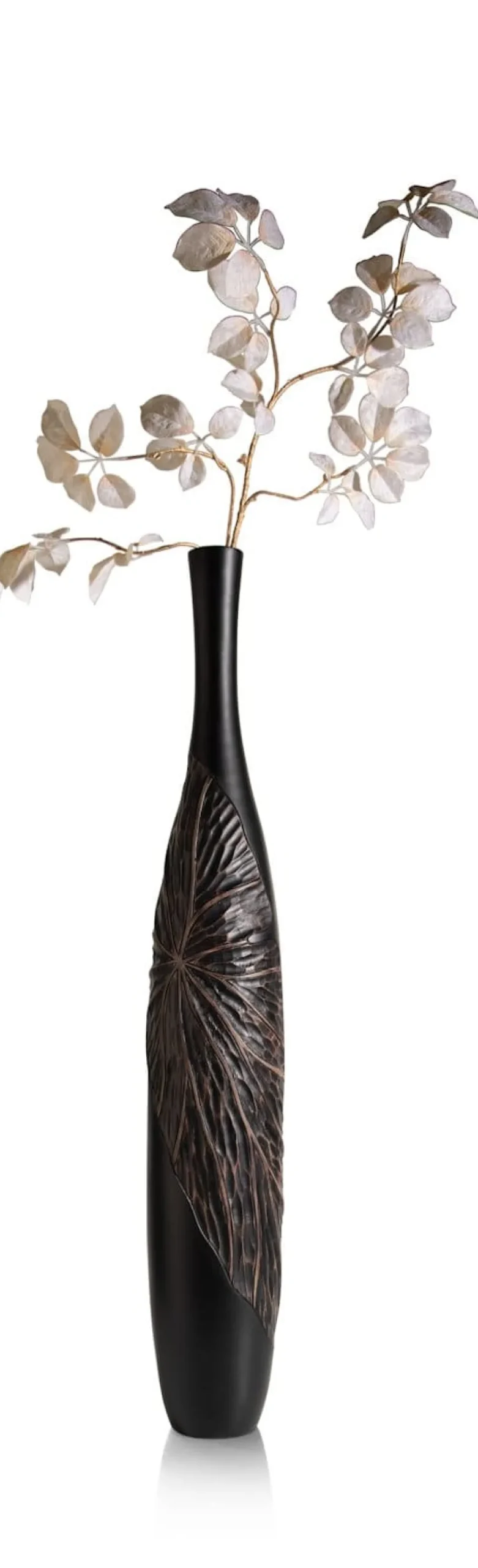 COCOmaison Vazen>Faye vaas H107cm - Zwart