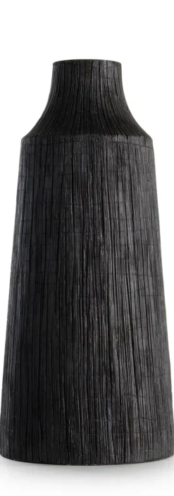 COCOmaison Vazen>Finn vaas H50cm - Zwart