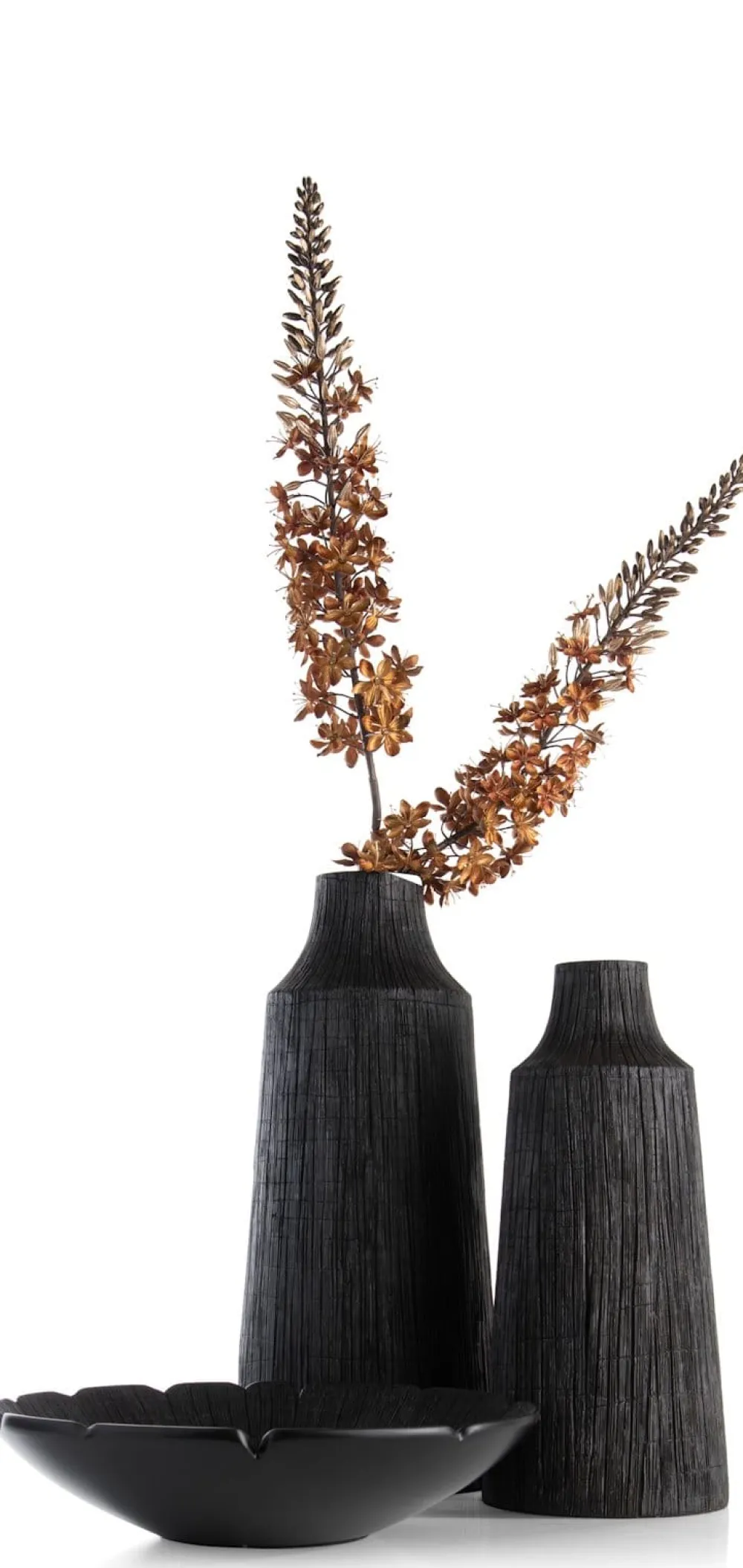 COCOmaison Vazen>Finn vaas H50cm - Zwart