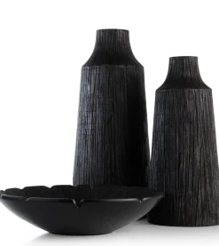 COCOmaison Vazen>Finn vaas H50cm - Zwart