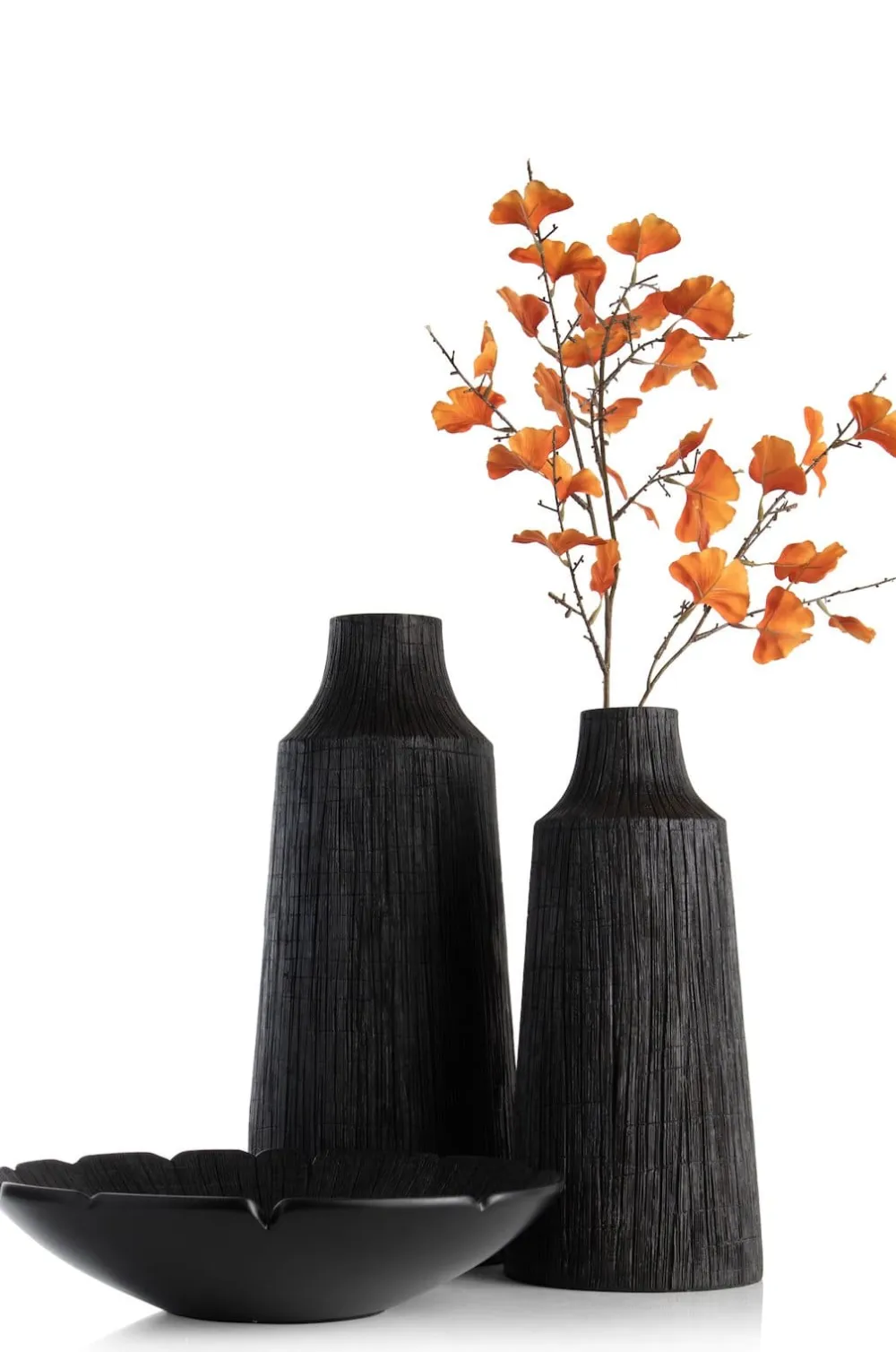 COCOmaison Vazen>Finn vaas H50cm - Zwart