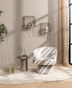 COCOmaison Wand- En Boekenrekken|Wandrekken En Wandplanken>Gus set van 2 wandrekken H35-40cm - Zilver