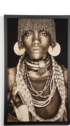 COCOmaison Schilderijen>Hamar Woman schilderij 75x125cm - Multikleur