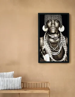 COCOmaison Schilderijen>Hamar Woman schilderij 75x125cm - Multikleur