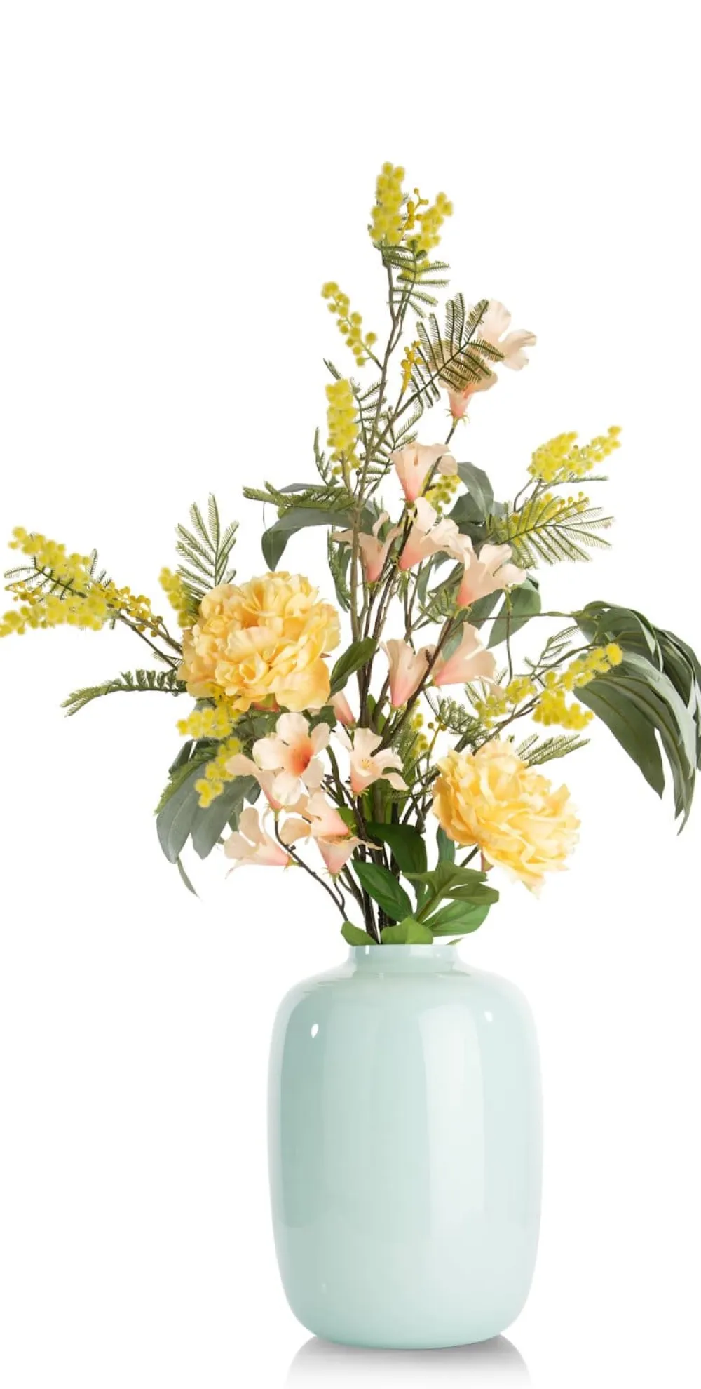 COCOmaison Kunstbloemen En -Planten>Hibiscus Branch H115cm kunstbloem - Oranje