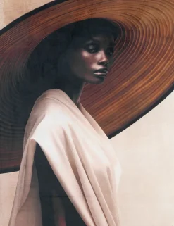 COCOmaison Schilderijen>Holly schilderij 90x140cm - Bruin