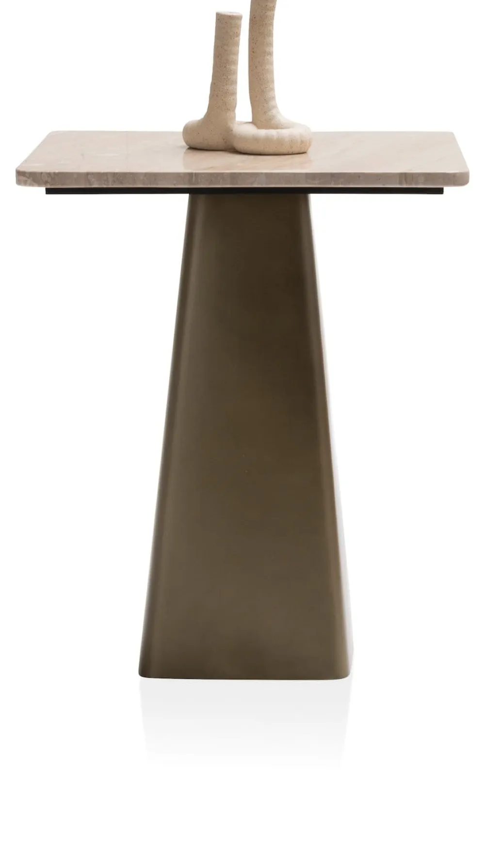 COCOmaison Bijzettafels>Issy bijzettafel H54cm - Cremekleurig