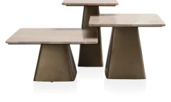 COCOmaison Bijzettafels>Issy bijzettafel H54cm - Cremekleurig