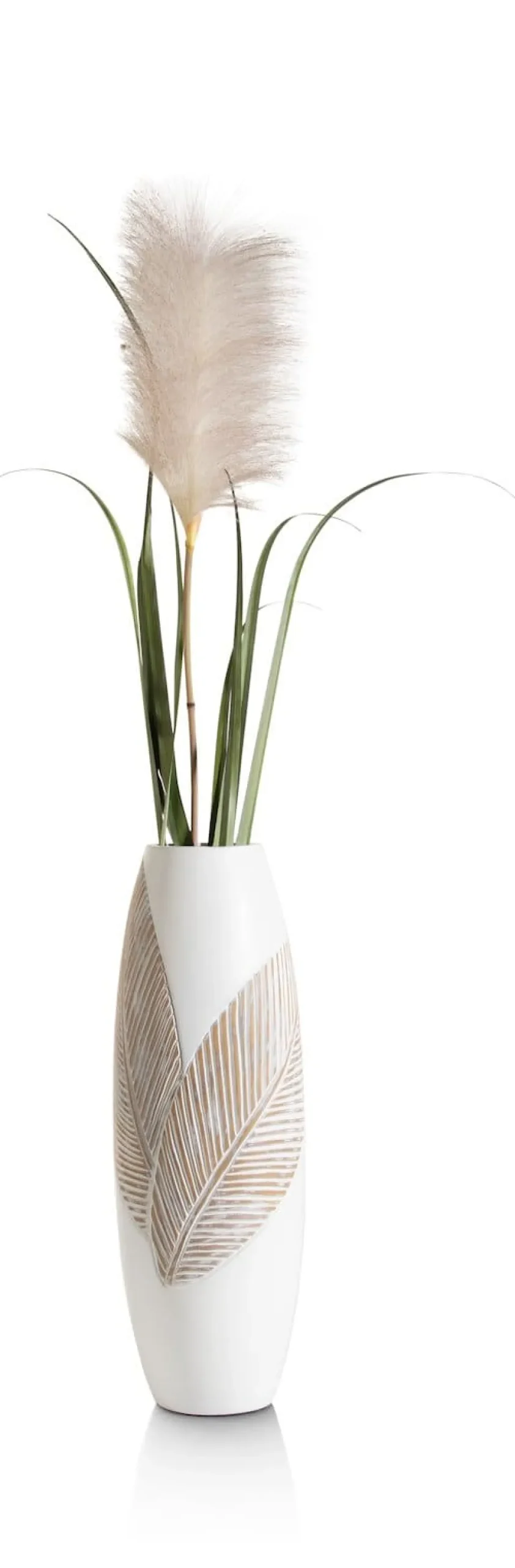 COCOmaison Vazen>Jolie vaas H45cm - Wit