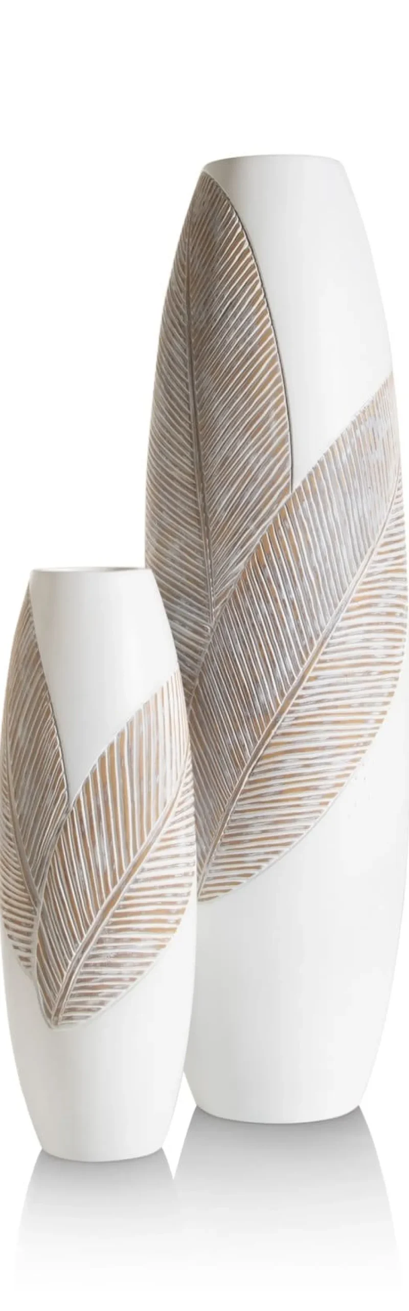 COCOmaison Vazen>Jolie vaas H45cm - Wit