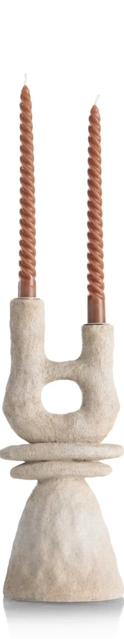 COCOmaison Kandelaars En Kaarsenhouders>June kandelaar H32cm - Cremekleurig