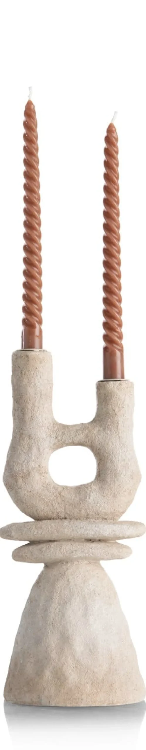 COCOmaison Kandelaars En Kaarsenhouders>June kandelaar H32cm - Cremekleurig
