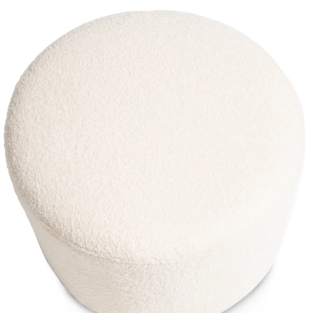 COCOmaison Poefs En Krukken>Kay poef H35cm - Cremekleurig