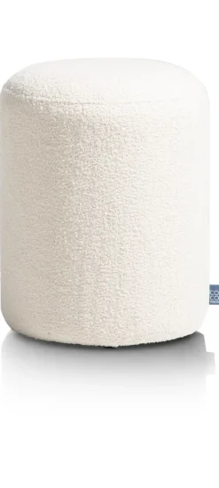 COCOmaison Poefs En Krukken>Kelly poef H45cm - Cremekleurig