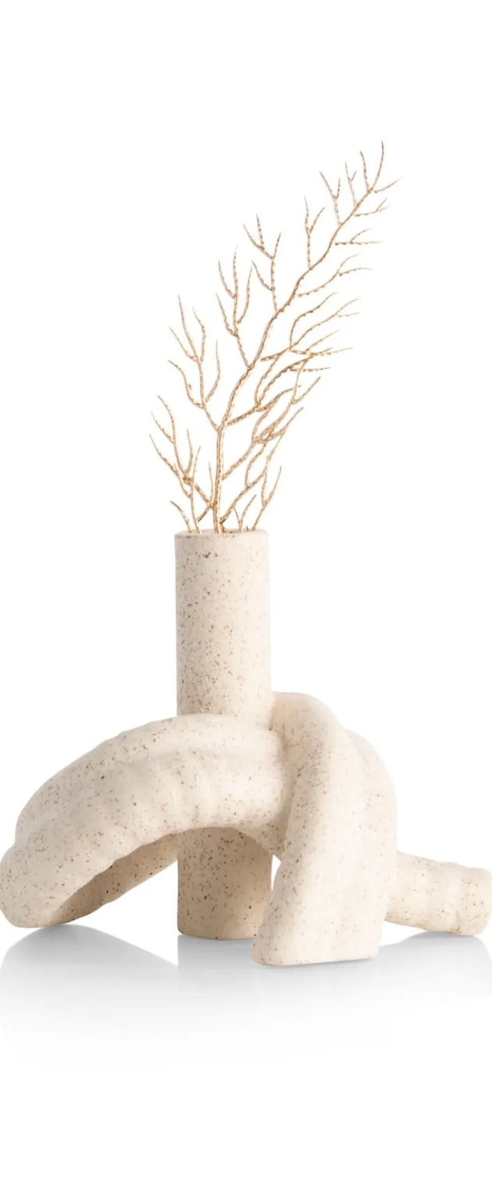 COCOmaison Vazen>Kiki vaas H13,5cm - Beige
