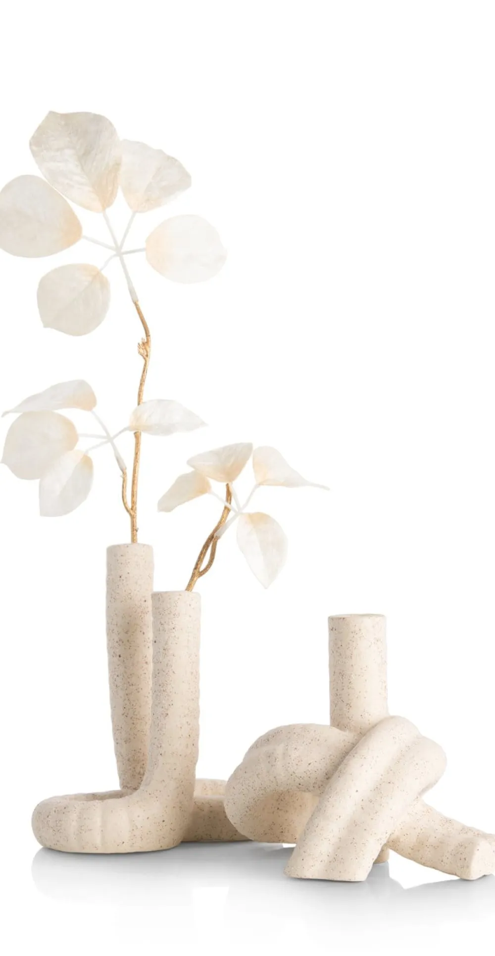 COCOmaison Vazen>Kiki vaas H17cm - Beige