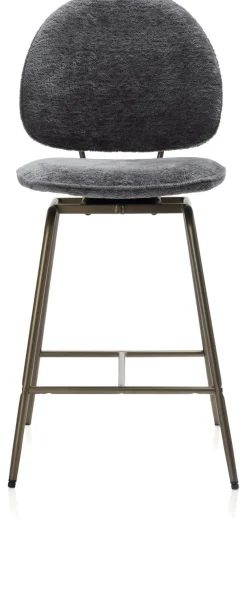 COCOmaison Eetkamer- En Barstoelen>Kjel barstoel - champagne frame - Antraciet