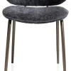COCOmaison Eetkamer- En Barstoelen>Kjel eetkamerstoel - champagne frame - Antraciet