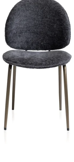 COCOmaison Eetkamer- En Barstoelen>Kjel eetkamerstoel - champagne frame - Antraciet