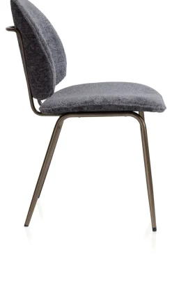 COCOmaison Eetkamer- En Barstoelen>Kjel eetkamerstoel - champagne frame - Antraciet
