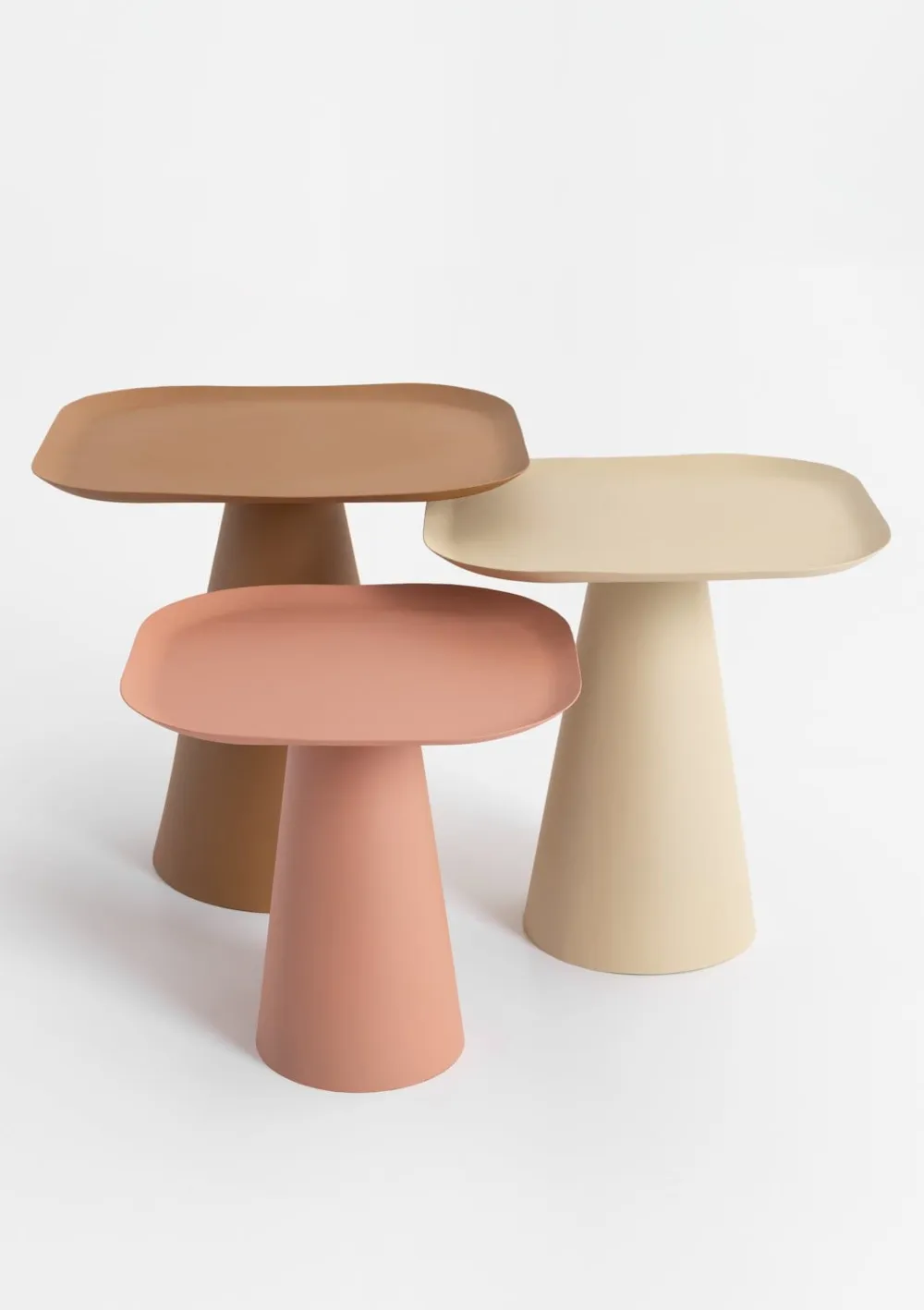 COCOmaison Bijzettafels>Leah bijzettafel H46cm - Cremekleurig