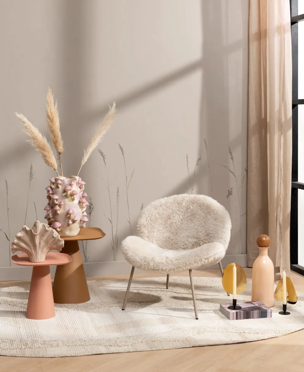 COCOmaison Bijzettafels>Leah bijzettafel H40cm - Roze