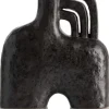 COCOmaison Vazen>Lina vaas H21cm - Zwart