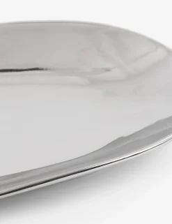 COCOmaison Tafelaccessoires>Lisette schaal 21x47cm - Zilver