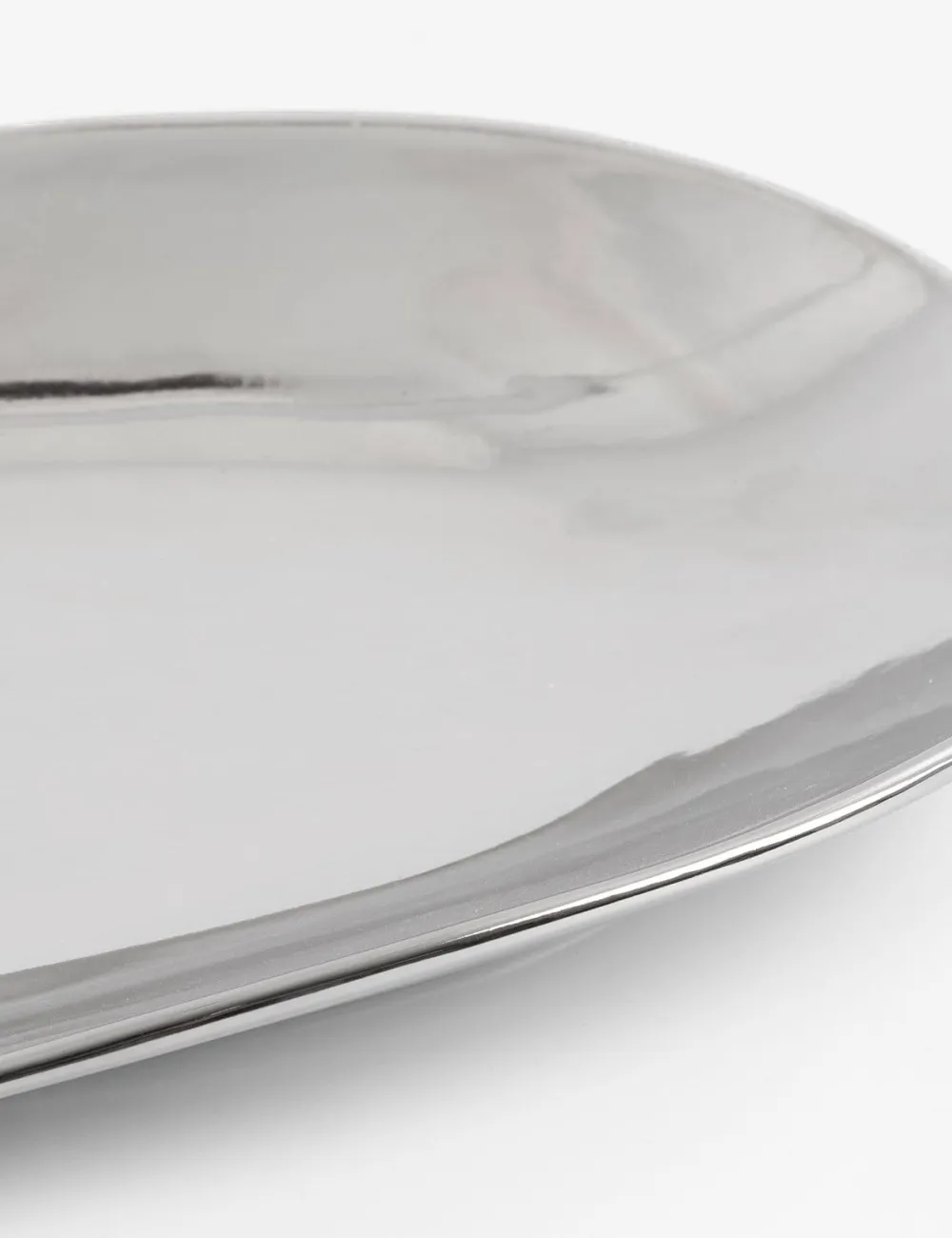 COCOmaison Tafelaccessoires>Lisette schaal 21x47cm - Zilver