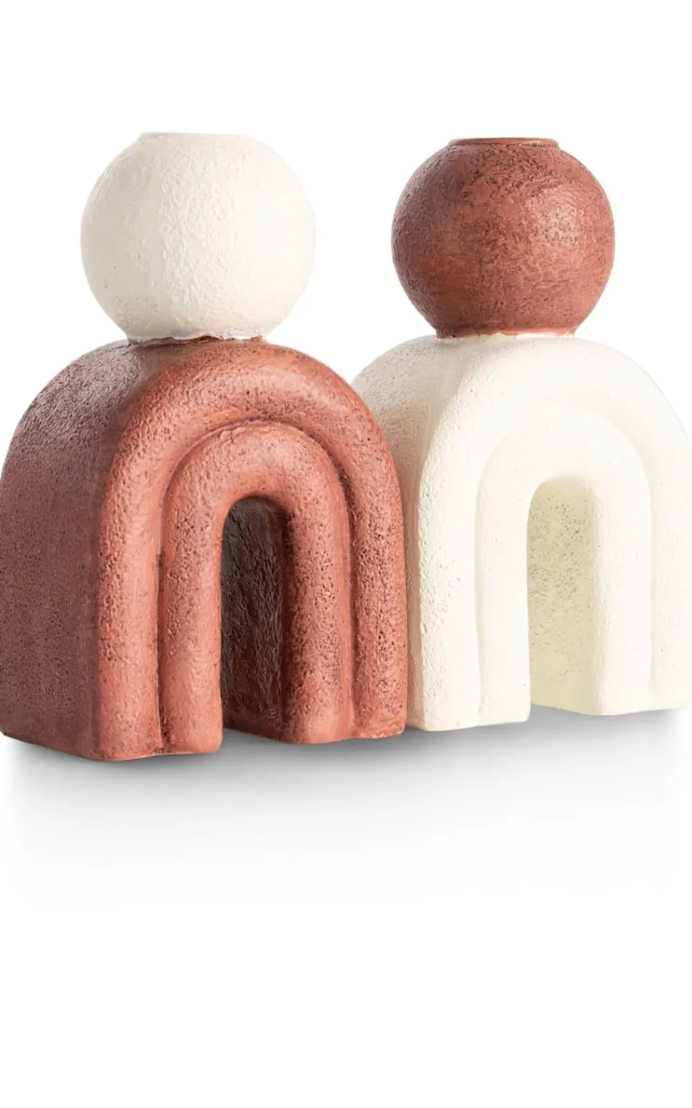 COCOmaison Kandelaars En Kaarsenhouders>Lot kandelaar H15,5cm - bruin