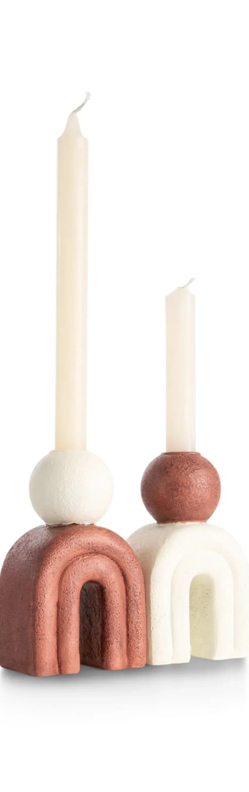 COCOmaison Kandelaars En Kaarsenhouders>Lot kandelaar H15,5cm - bruin