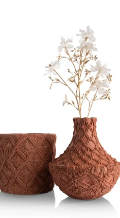 COCOmaison Potten En Bloempotten>Maeve pot H26cm - Terracotta