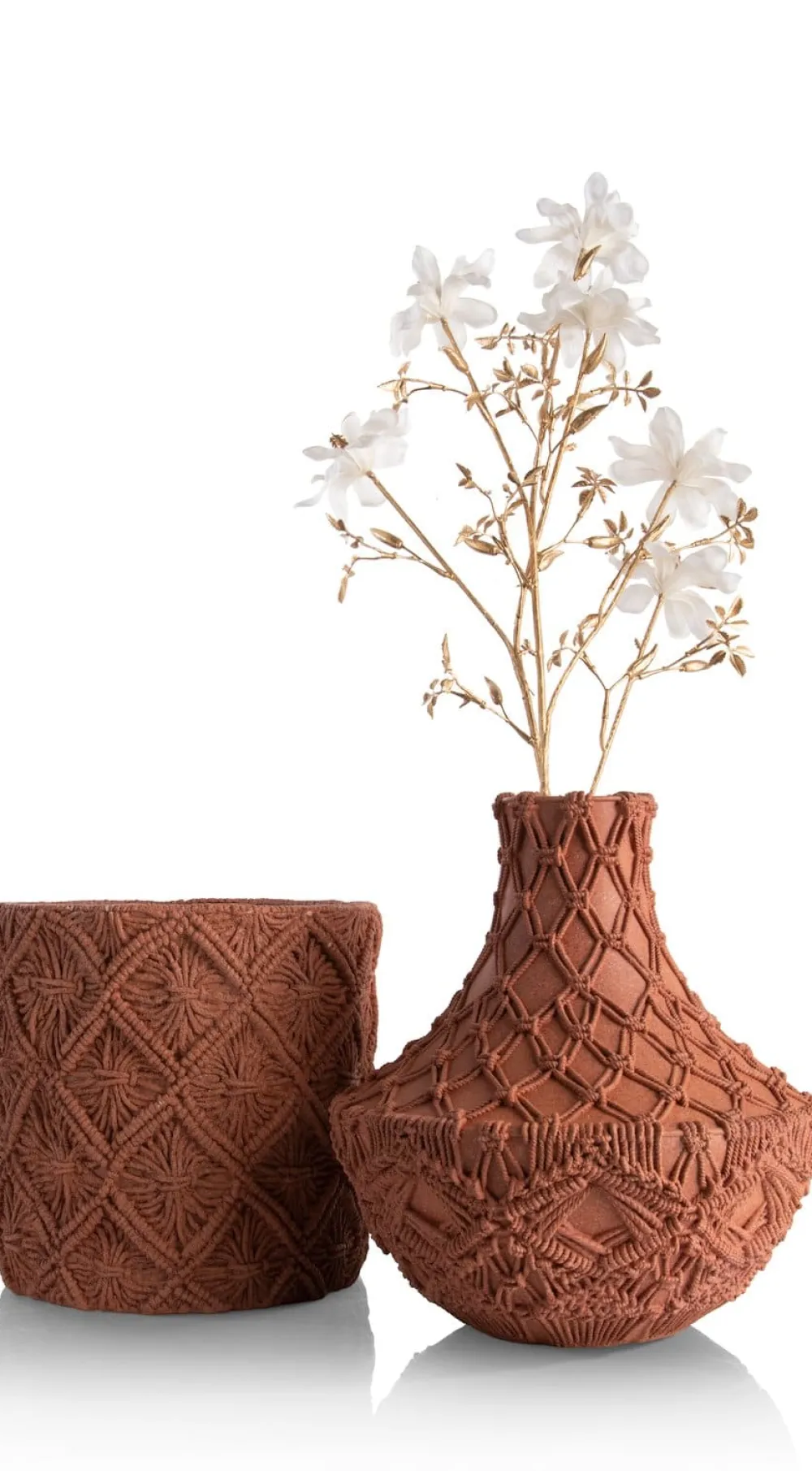 COCOmaison Vazen>Maeve vaas H33cm - Terracotta