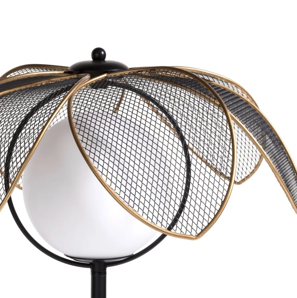 COCOmaison Tafellampen>Magnolia tafellamp H49cm 1*G9 - Zwart