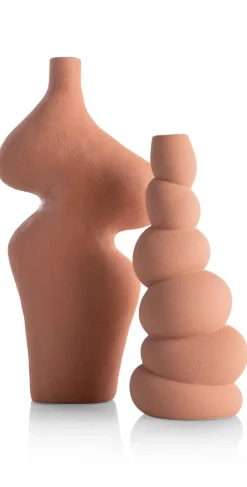 COCOmaison Vazen>Maria vaas H30,5cm - Terracotta