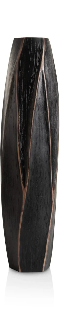 COCOmaison Vazen>Merle vaas H63cm - Zwart