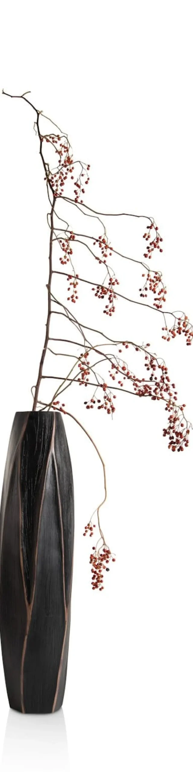 COCOmaison Vazen>Merle vaas H63cm - Zwart
