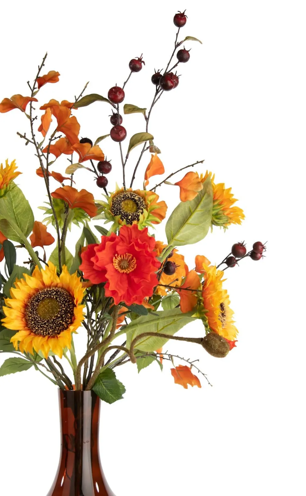 COCOmaison Kunstbloemen En -Planten>Olive Leaf Spray H82cm kunstbloem - Groen