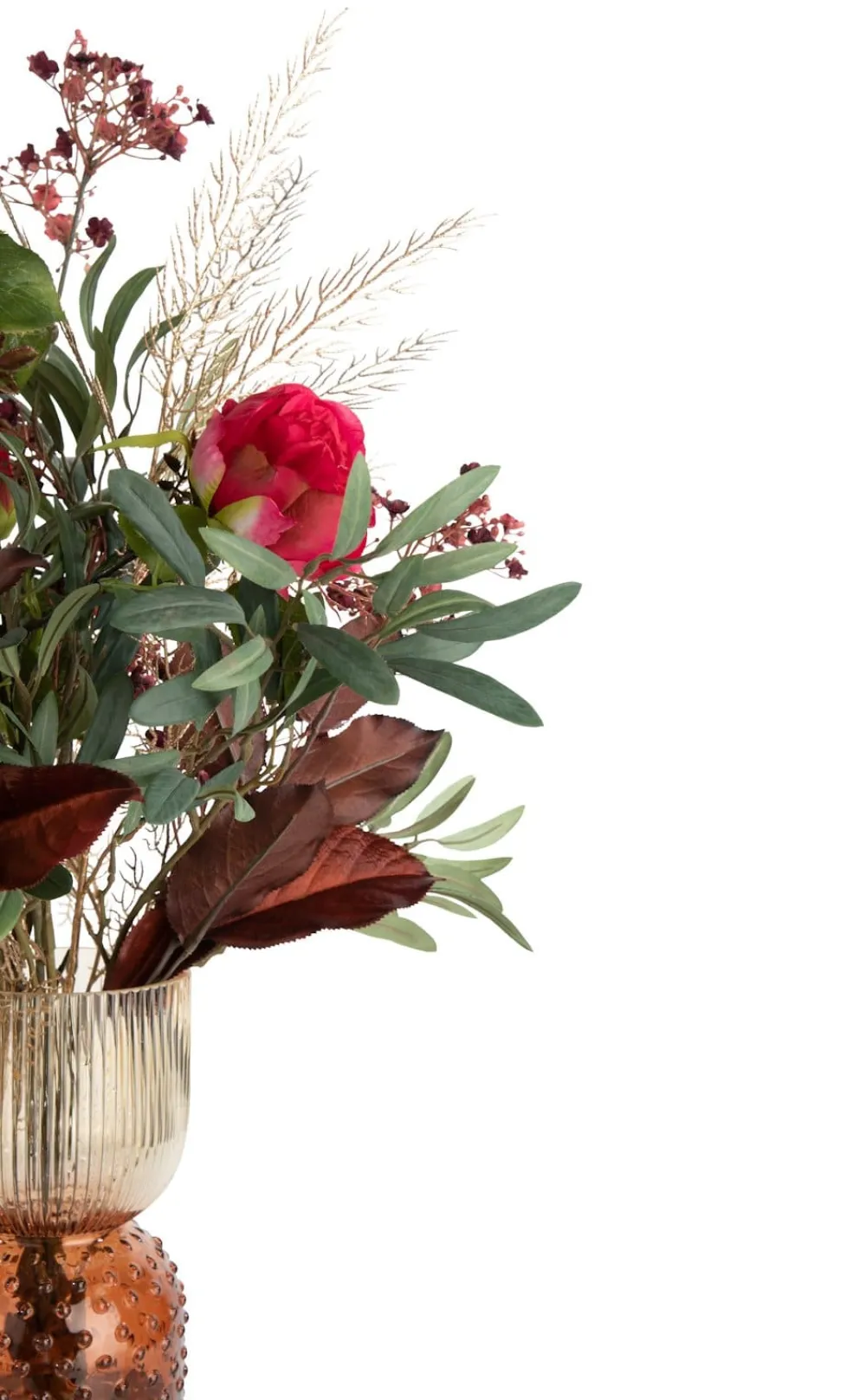 COCOmaison Kunstbloemen En -Planten>Olive Leaf Spray H82cm kunstbloem - Groen