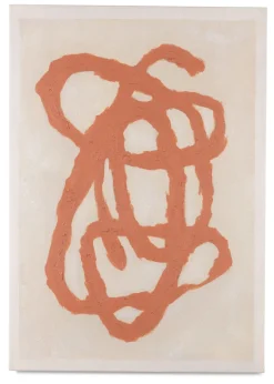 COCOmaison Schilderijen>Organic Abstract set van 2 schilderijen 70x100cm - Oranje