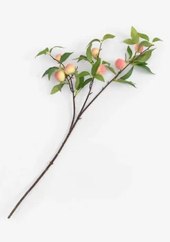 COCOmaison Kunstbloemen En -Planten>Peach spray kunstbloem H85cm - Oranje