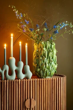 COCOmaison Vazen>Peas in a pot vaas H45cm - Groen