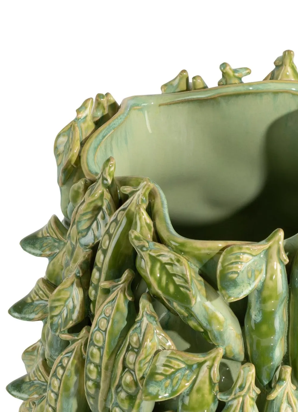 COCOmaison Vazen>Peas in a pot vaas H45cm - Groen