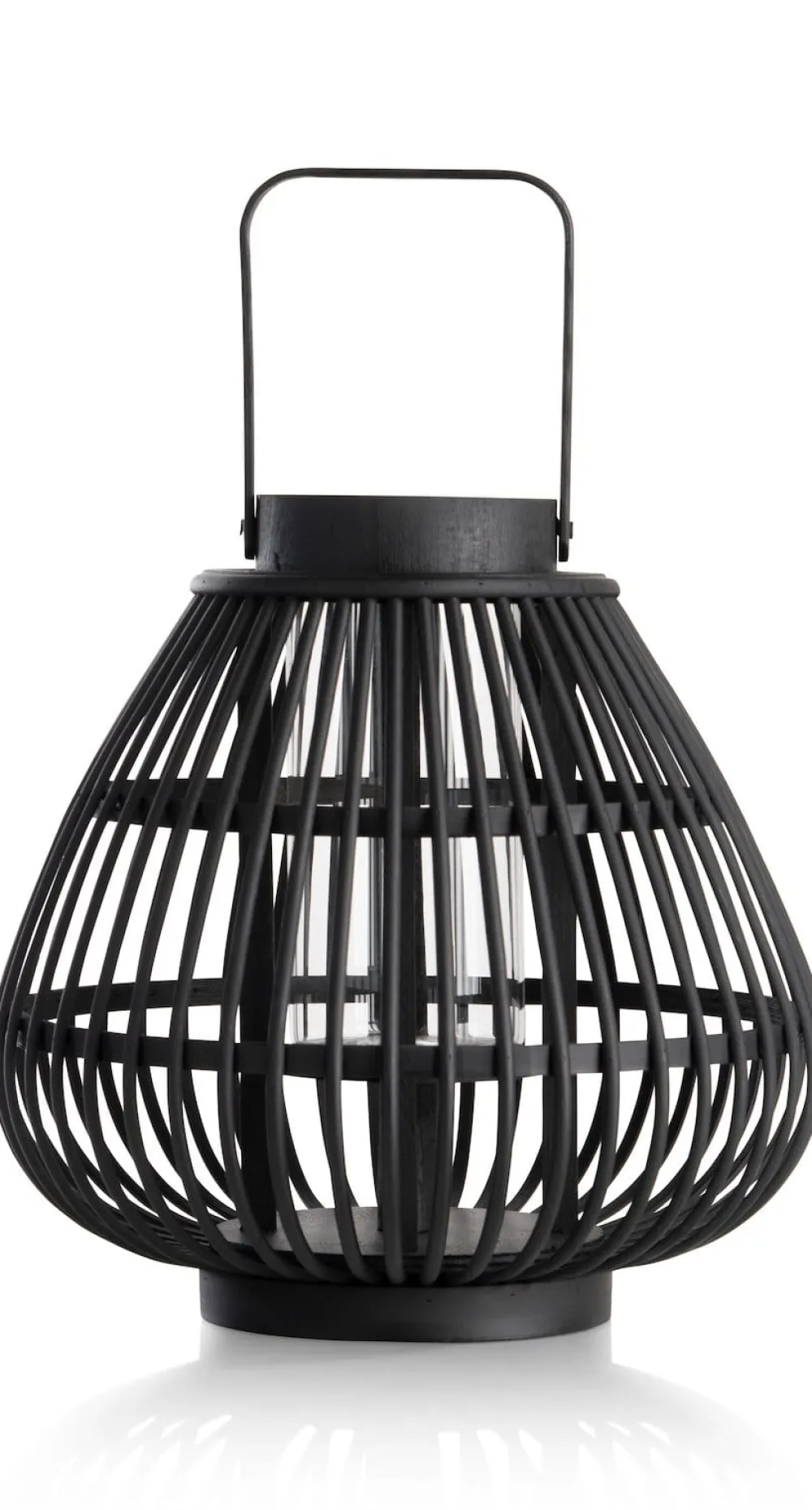 COCOmaison Kandelaars En Kaarsenhouders>Philou windlicht H26,5cm - Zwart
