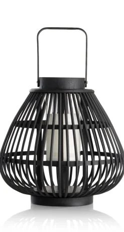 COCOmaison Kandelaars En Kaarsenhouders>Philou windlicht H26,5cm - Zwart