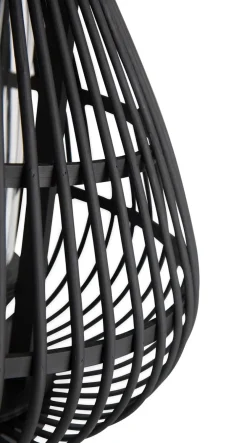 COCOmaison Kandelaars En Kaarsenhouders>Philou windlicht H26,5cm - Zwart
