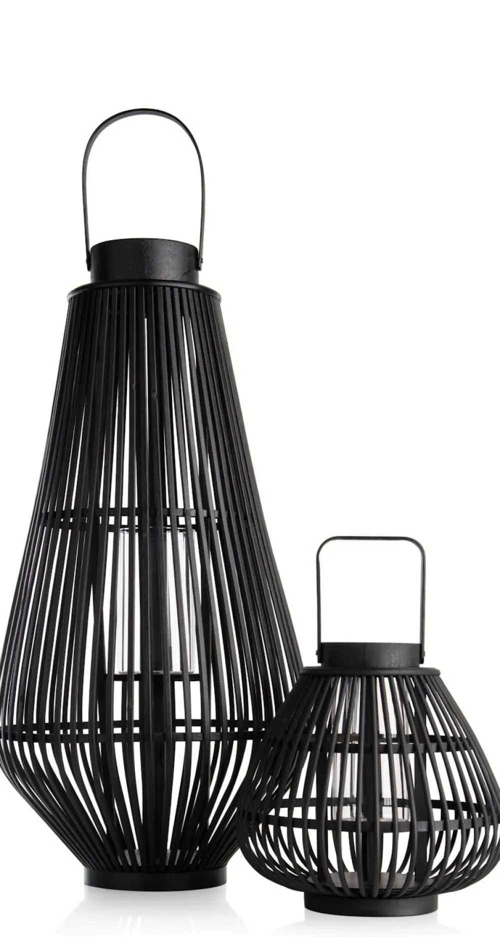 COCOmaison Kandelaars En Kaarsenhouders>Philou windlicht H70,5cm - Zwart